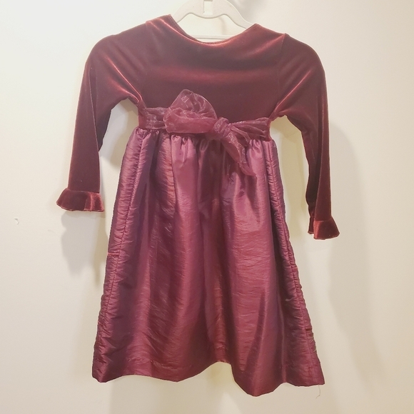 GEORGE Red Velvet Girls  formal dress size 6 - Picture 8 of 11